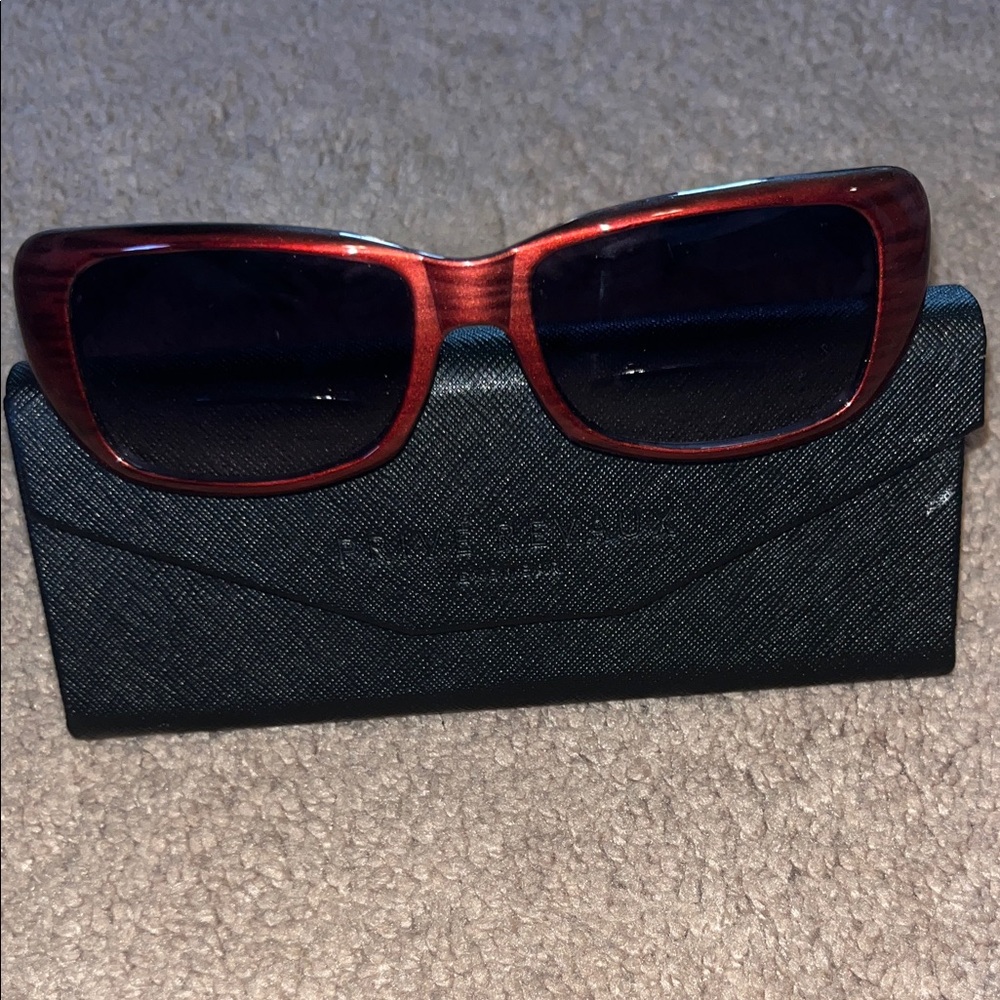 Prive Revaux Black and Red sunglasses. Readers 3.00+